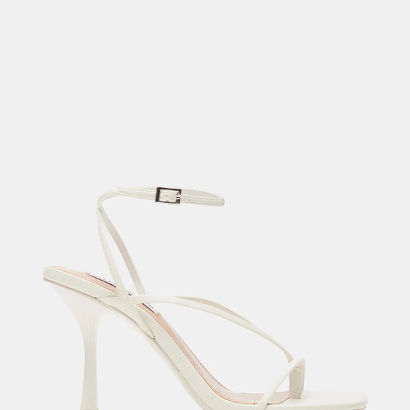 Steve Madden White Strappy Heels - Picture 5 of 11